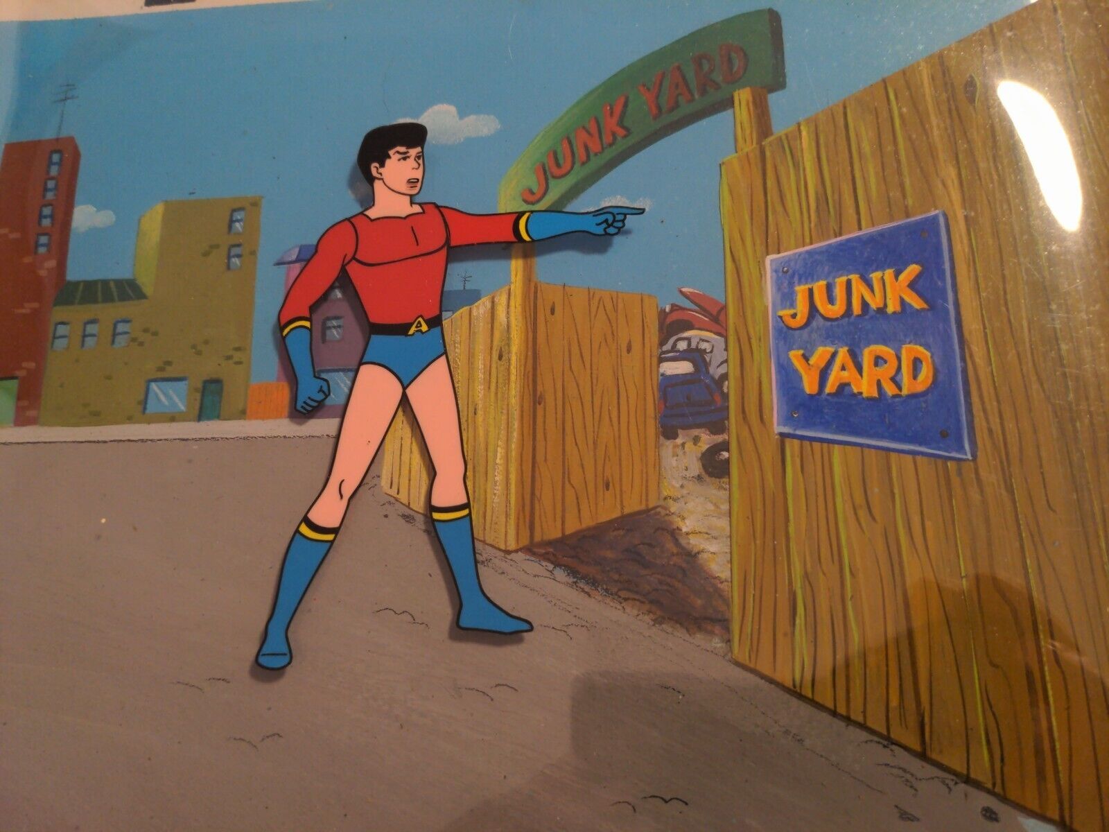 Teen Titans animation cel cartoons production art 1960s the flash aqua man  HT1 | eBay
