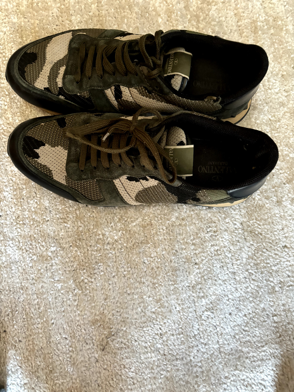 Valentino Garavani Camouflage Rockrunner Sneakers SZ 45 EU