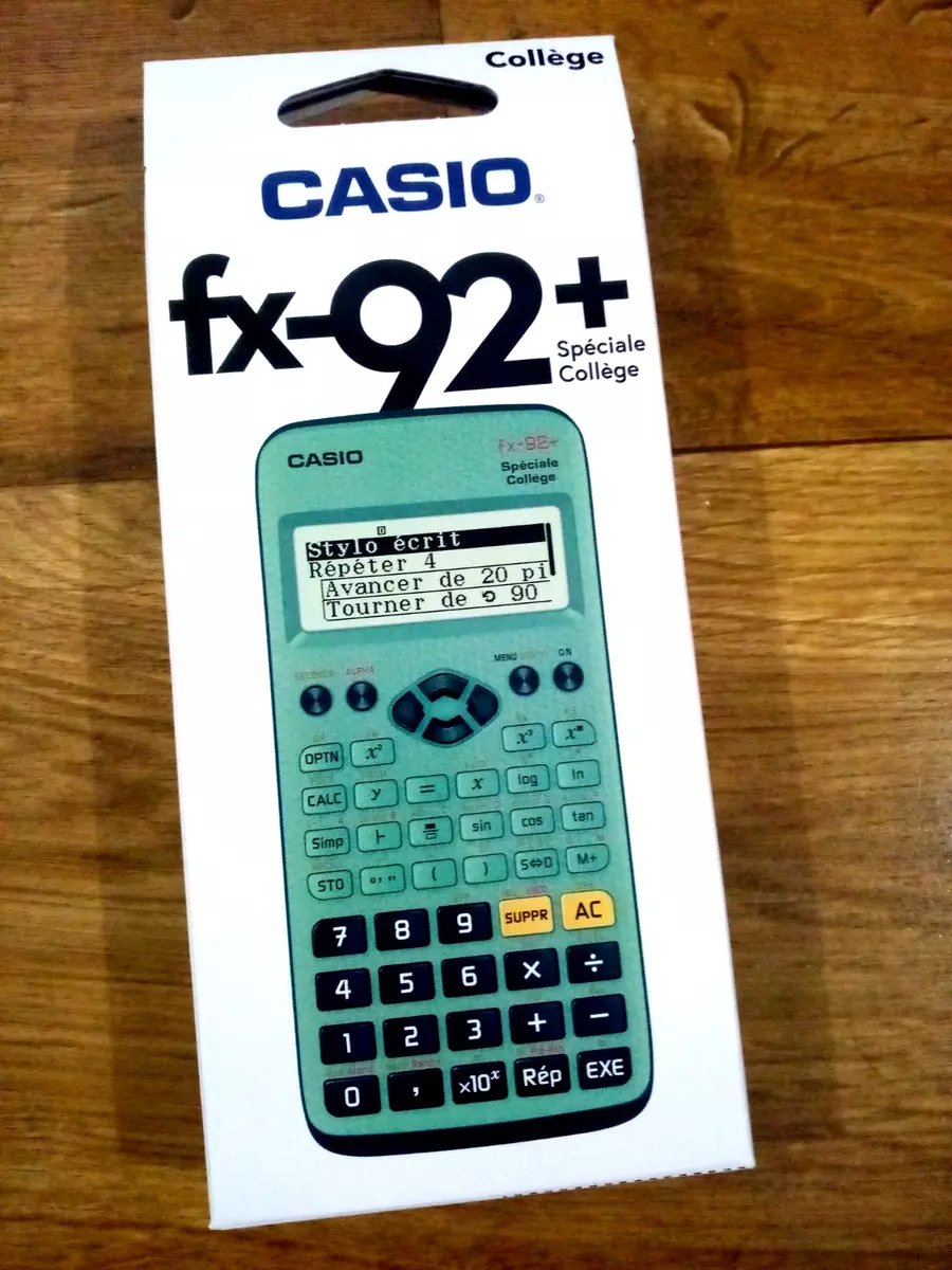 Casio College FX-92+ Special Scientific Calculator Charts & Formulas