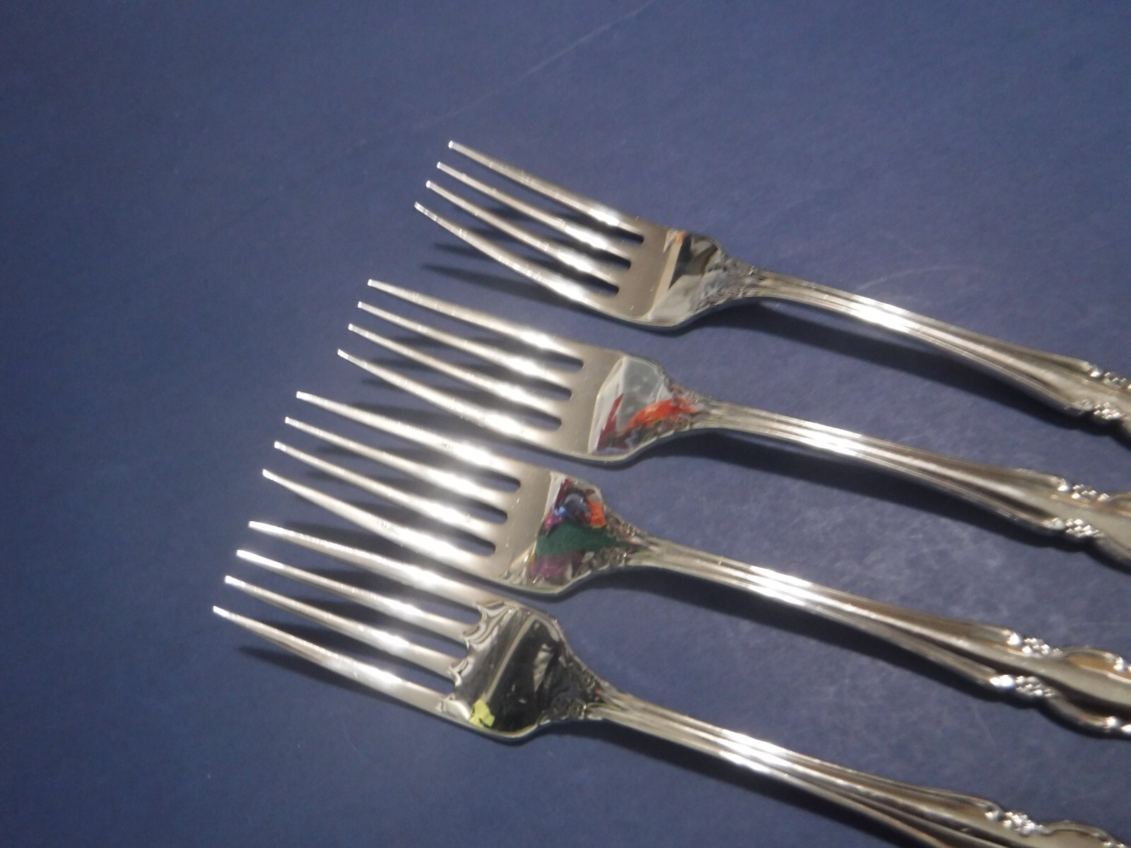 Oneida Dover USA 4 Dinner Forks 7 1/4 inch very glossy Stainless Flatware eBay