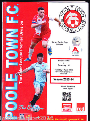 2013/14 POOLE TOWN V BANBURY UNITED 01-04-2014 Calor Premier Division