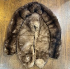 Mink Fur Neck Stole Collar Bundle 2pcs