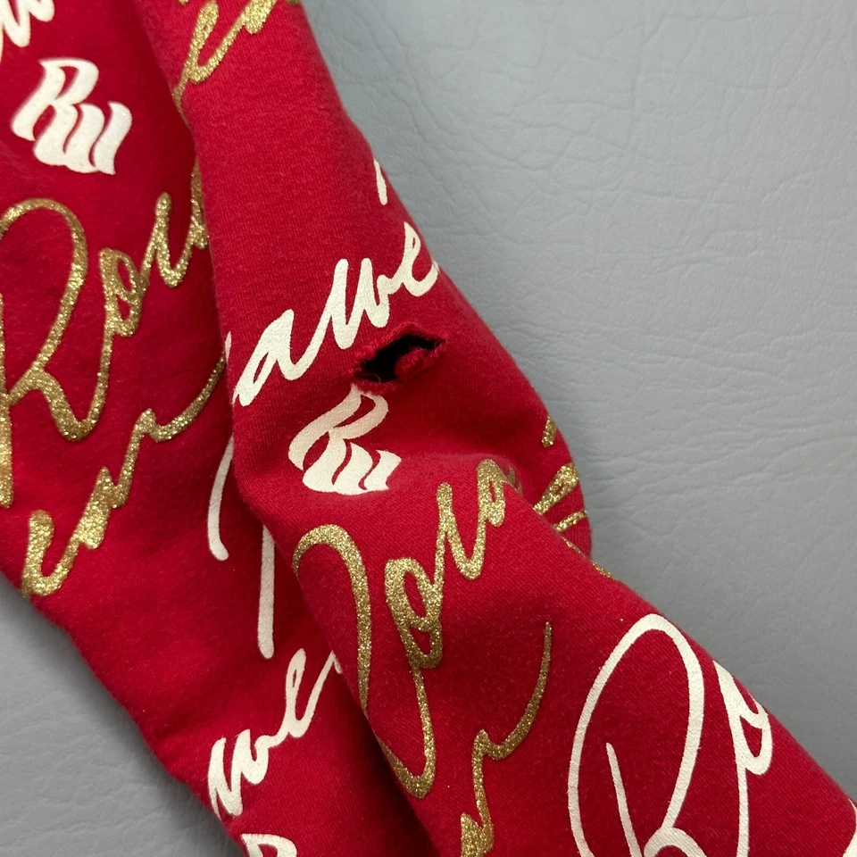 Винтажная женская толстовка с капюшоном Rocawear маленькая красная тонкая эластичная на молнии AOP Y2K - Изображение 3 из 4