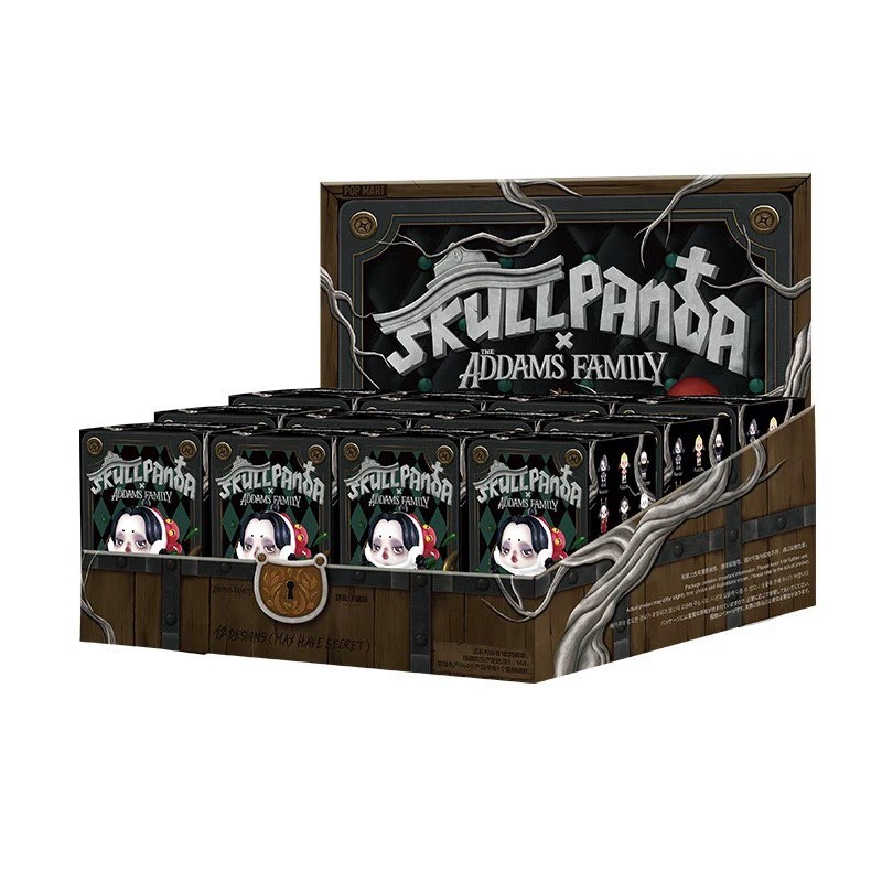 12PCS Blind Box Authentic Skullpanda X The Addams Family Series