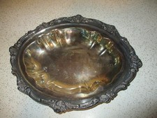 Gorham EPSN Sterling Silver Oval Serving Dish: 12 1/2 in Y1626