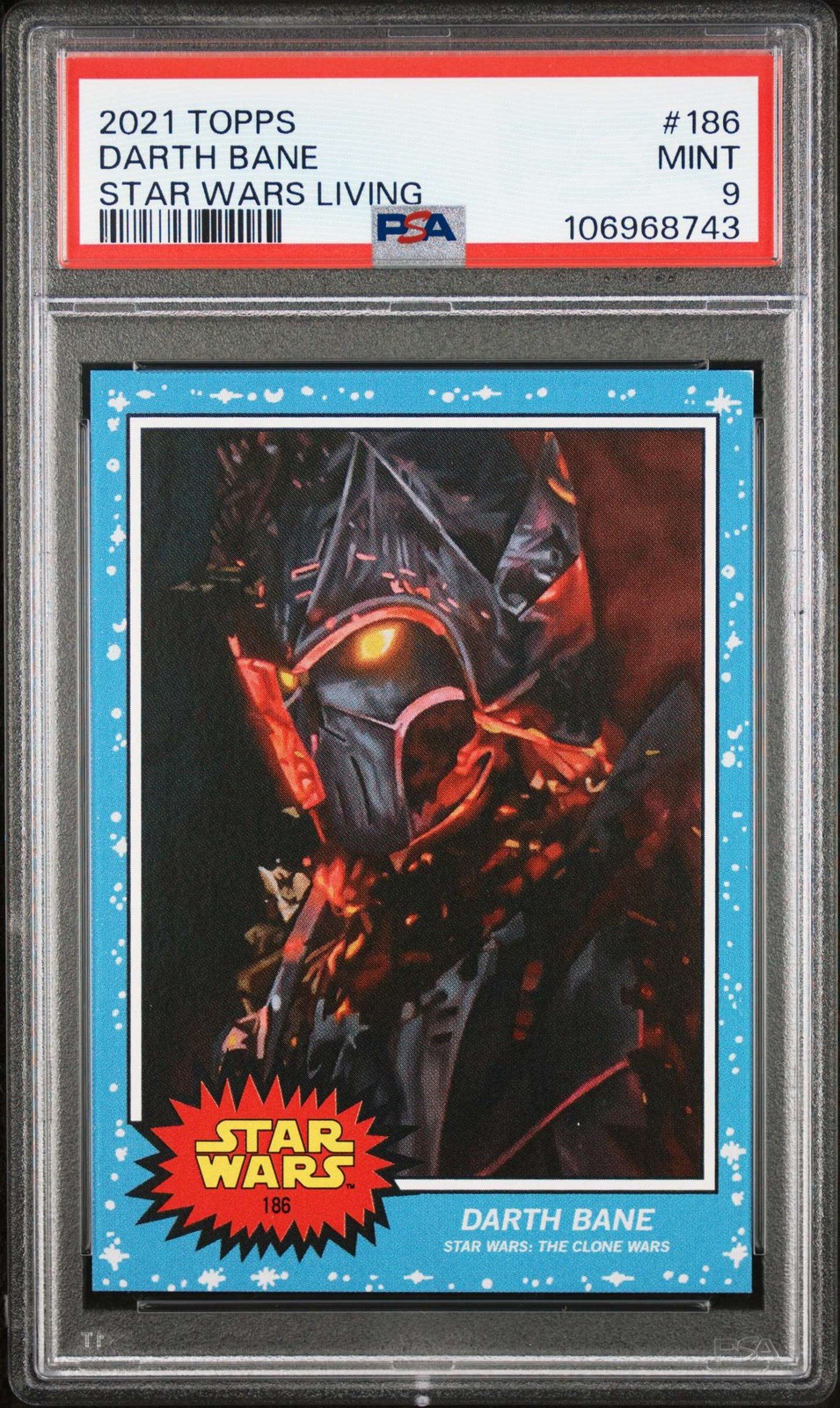 2021 Topps Star Wars Living Set #186 Darth Bane PSA 9 Mint 106968743
