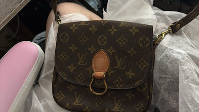 Louis Vuitton Women's Brown Monogram Crossbody Medium Buckle Gold Hardware