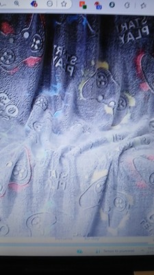 GAMING-GLOW IN THE DARK - THROW BLANKET- NEW- 50'' X 60''-SOFT-LET'S GO