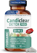 Gut & Flora Harmony Supplement with Oregano Black Walnut, Wormwood, Gooseberry