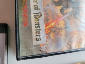 Master of Monsters (Sega Genesis, 1991) CIB, Tested Nice Cart, WATER DAMAGED BOX