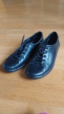 Ecco 38 Leder Schnürschuhe in Schwarz
