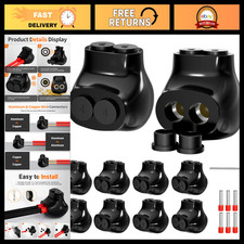 2 Port Insulated Multi Tap Connectors for Aluminum to Copper Wire - 10 Pack, 4-1