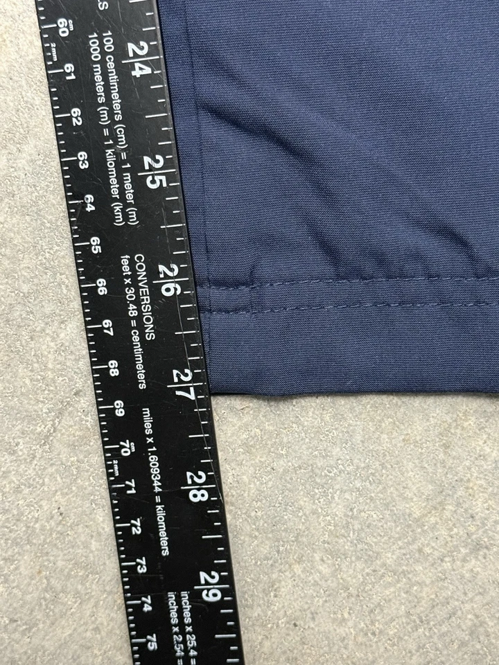 Calça Vintage Y2K Nike Windbreaker Forrada Swishy Baggy Azul Infantil Tamanho Grande 14-16 - Imagem 3 de 4