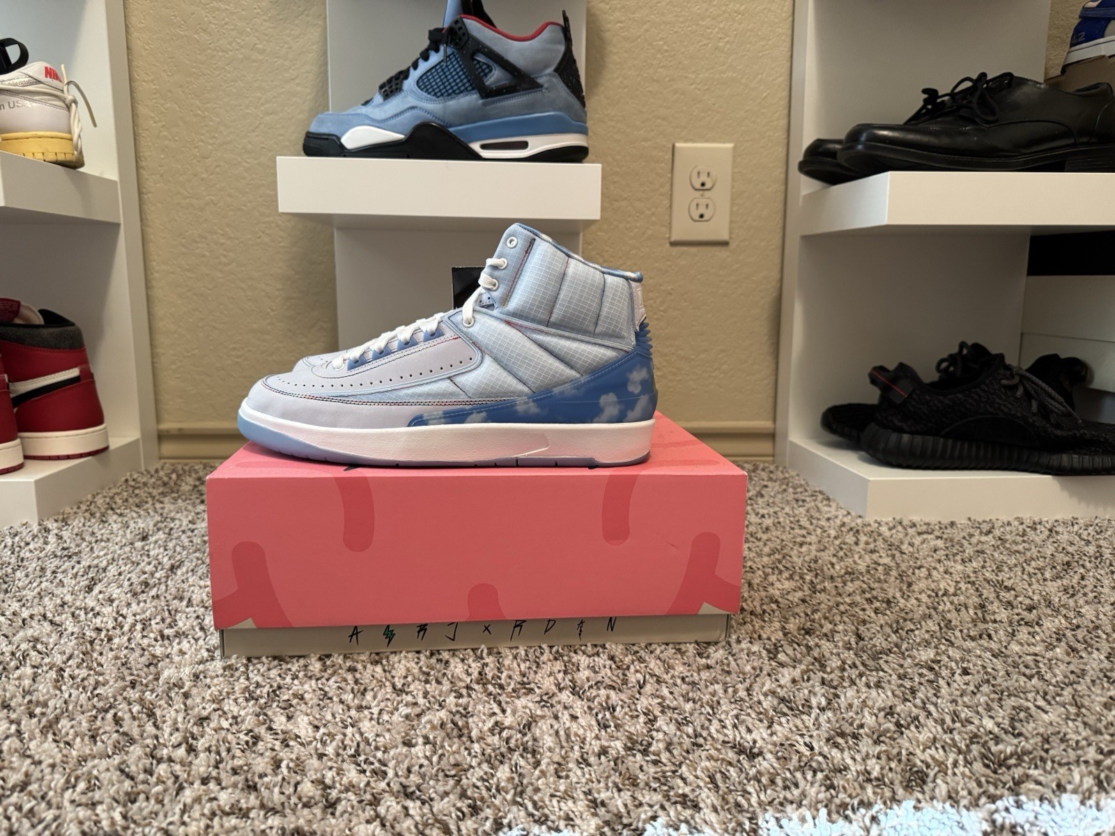 Nike Air Jordan 2 Retro SP x J Balvin Celestine Blue Men's Size 9 DQ7691-419