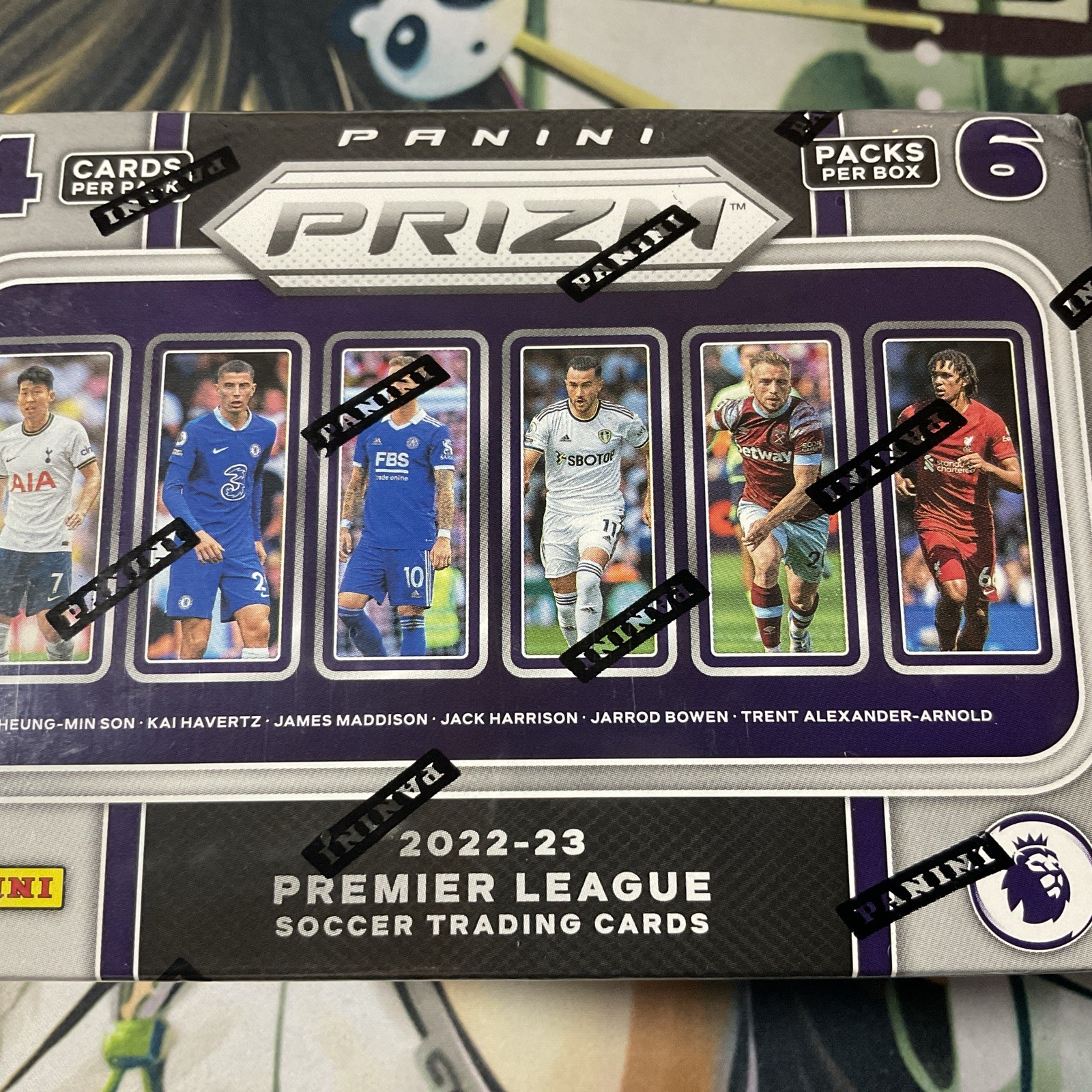 2022 2023 PANINI Premier League Soccer Trading Cards Prizm Blaster Box - 6 Packs view 3