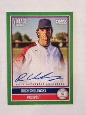 ROCH CHOLOWSKY 2026 Onyx Vintage GREEN AUTO ON-CARD #d 26/50 UCLA