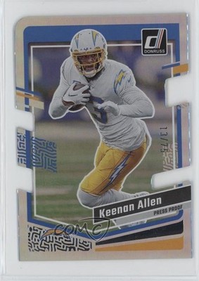 2023 Panini Donruss Press Proof Silver Die-Cut 13/75 Keenan Allen #159 qp4