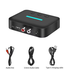 USB Bluetooth 5.3 Audio Receiver Adapter Wireless Stereo Music 3.5Mm AUX R/L RCA