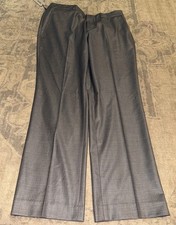 Kenneth Cole Reaction Suit Separate Mens Flat Front Dress Pants 32 X 30 Grey New