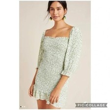 Faithful the brand Honfleur Smocked Mini Dress Size 4