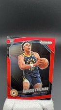 2024 Panini Prizm Black Enrique Freeman RC Red Prizm /299 Pacers #17312 MC