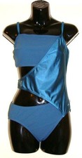 Speedo Womens Swimsuit Bikini Blue Sculpture Indulge Swimwear Wrap Teal 36"