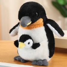 Penguin Mother-Child 8 Inch Stuffed Animal Plush Toys Toddler Dolls Kids Gifts