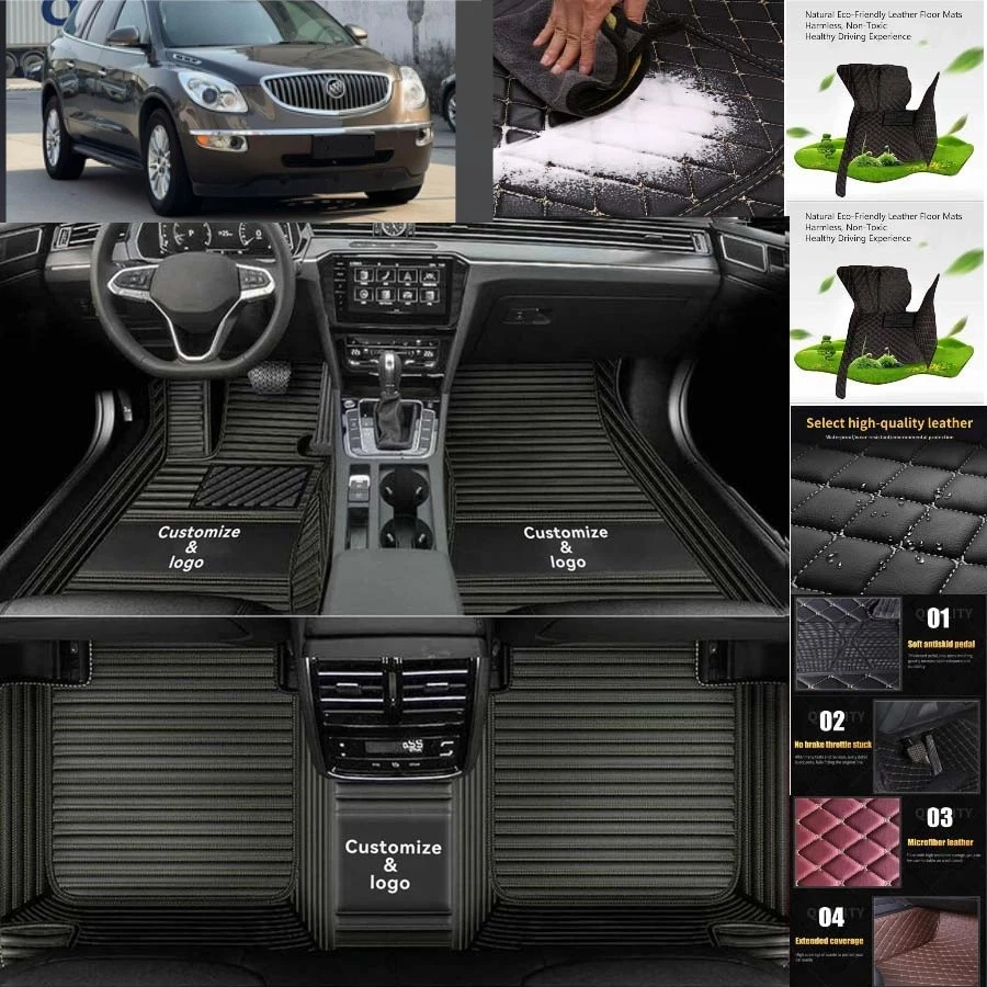 For Buick Enclave Car Floor Mats Auto Carpets All Weather Waterproof Foto 4 de 4