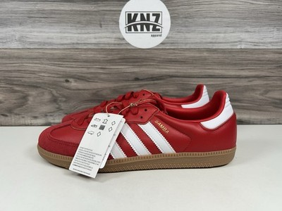Adidas SAMBA OG Red White Gum Gold Casual (KI2694) Women's