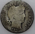 1911-P Barber Dime 90% Silver, Over 100 Years Old As Shown [SN02]