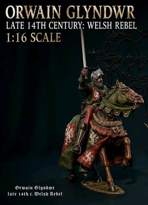 Mittelalterfigur Orwain Glyndwr im Maßstab 1:16 unbemalt High Detail