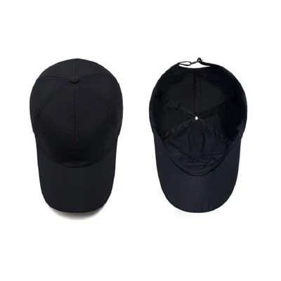 1pc Schnell trockener Baseballhut im Freien für Reisen für Reisen (schwarz) - Bild 1 von 4