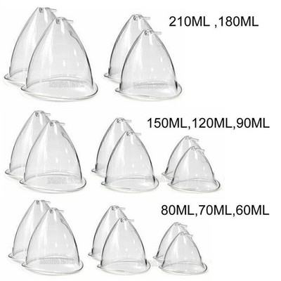 60/70/80/90/120/150/180/210ML Breast Cups Replacement For Vacuum Therapy Machine