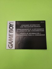 Game Boy Consumer Precautions DMG-USA-7 MANUAL ONLY Authentic Original