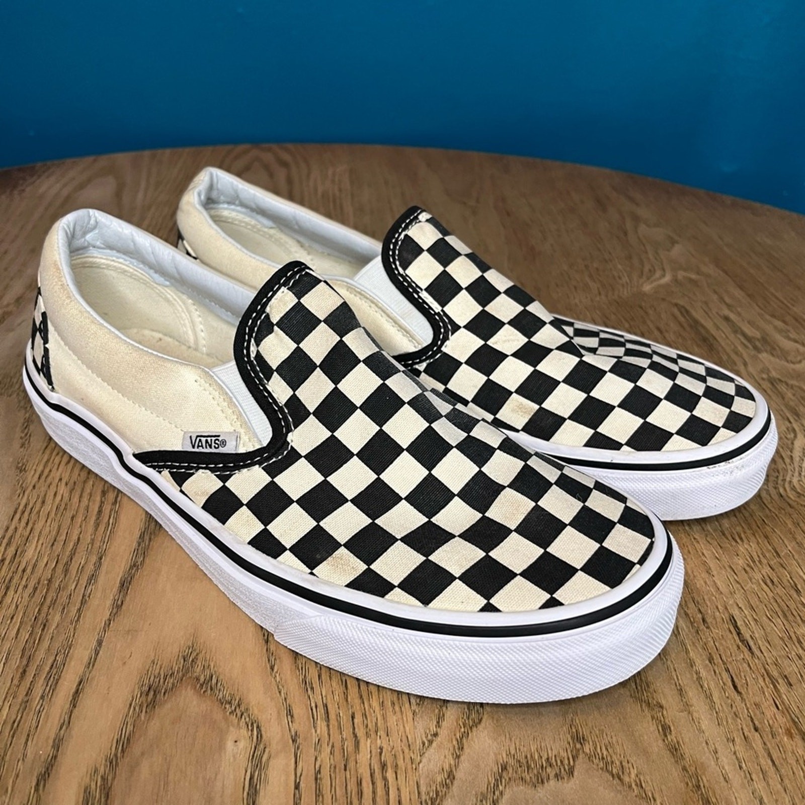 Vans Classic Off The Wall Checkerboard Slip On Sneakers Shoes Unisex M8.5 / W10