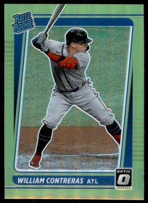 2021 DONRUSS OPTIC RATED ROOKIE LIME GREEN WILLIAM CONTRERAS RC ATLANTA BRAVES