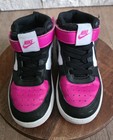 Girks Nike Court Pink Black Size 10 Euc Sneakers Shoes — photo 1