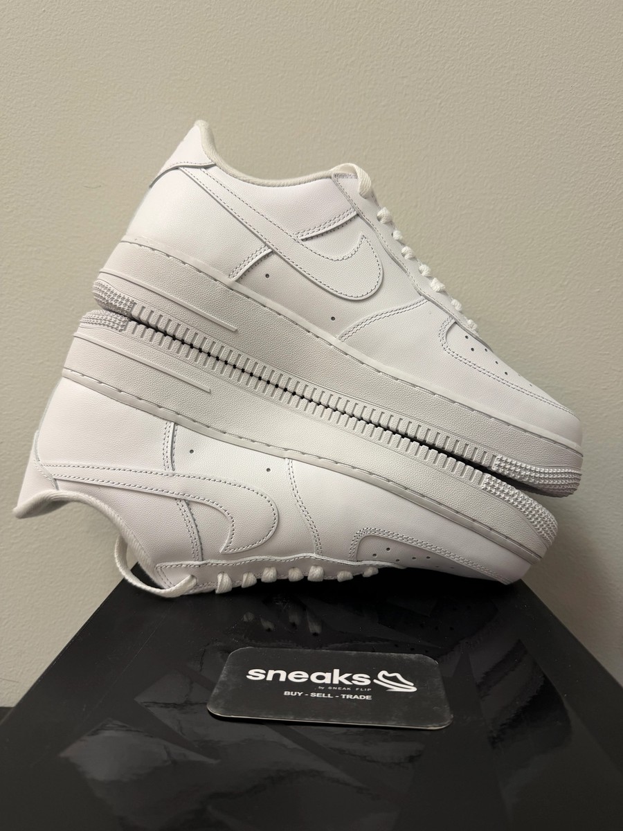 Size 11 - Nike Air Force 1 x Supreme Low Box Logo - White for sale