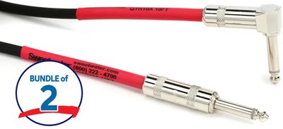 Pro Co EGL-10 Excellines Straight to Right Angle Instrument Cable - 10 foot