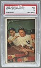 18908490 Hank Bauer Yogi Berra Mickey Mantle 1953 Bowman Color #44 PSA 1.5