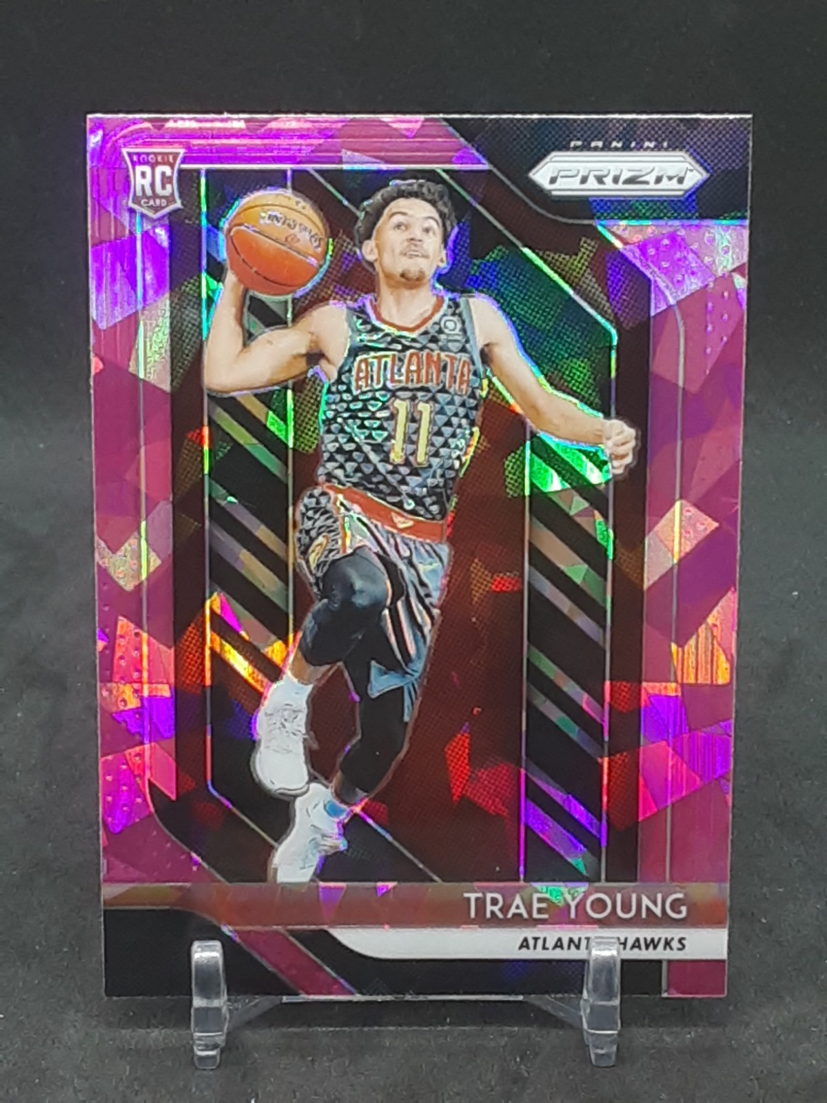 TRAE YOUNG 2018-19 PRIZM PINK ICE ROOKIE HAWKS SOONERS QQ