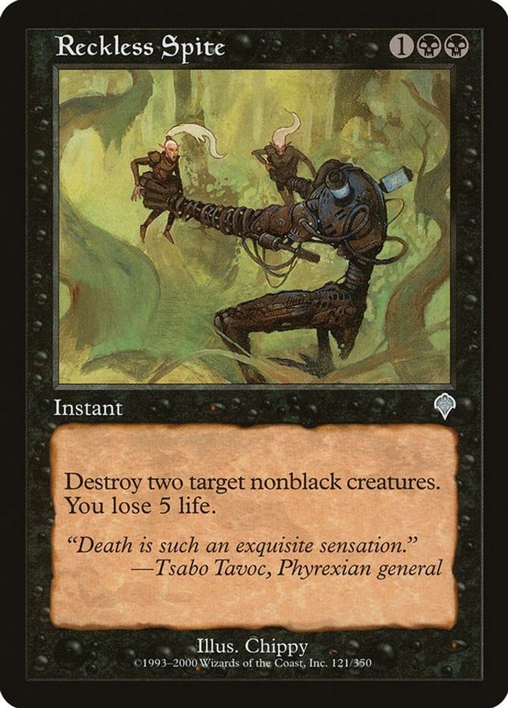 2000 Magic: The Gathering: Invasion - Reckless Spite (#121, U, Near Mint)