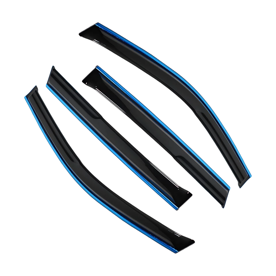 Protector de lluvia genuino viseras de ventana deflector apto 01-05 Toyota RAV4 4 puertas pantalla Foto 4 de 4