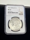 1921 Morgan Silver Dollar $1 - .9 / NGC MS 64 / Nice Coin! - No Reserve!