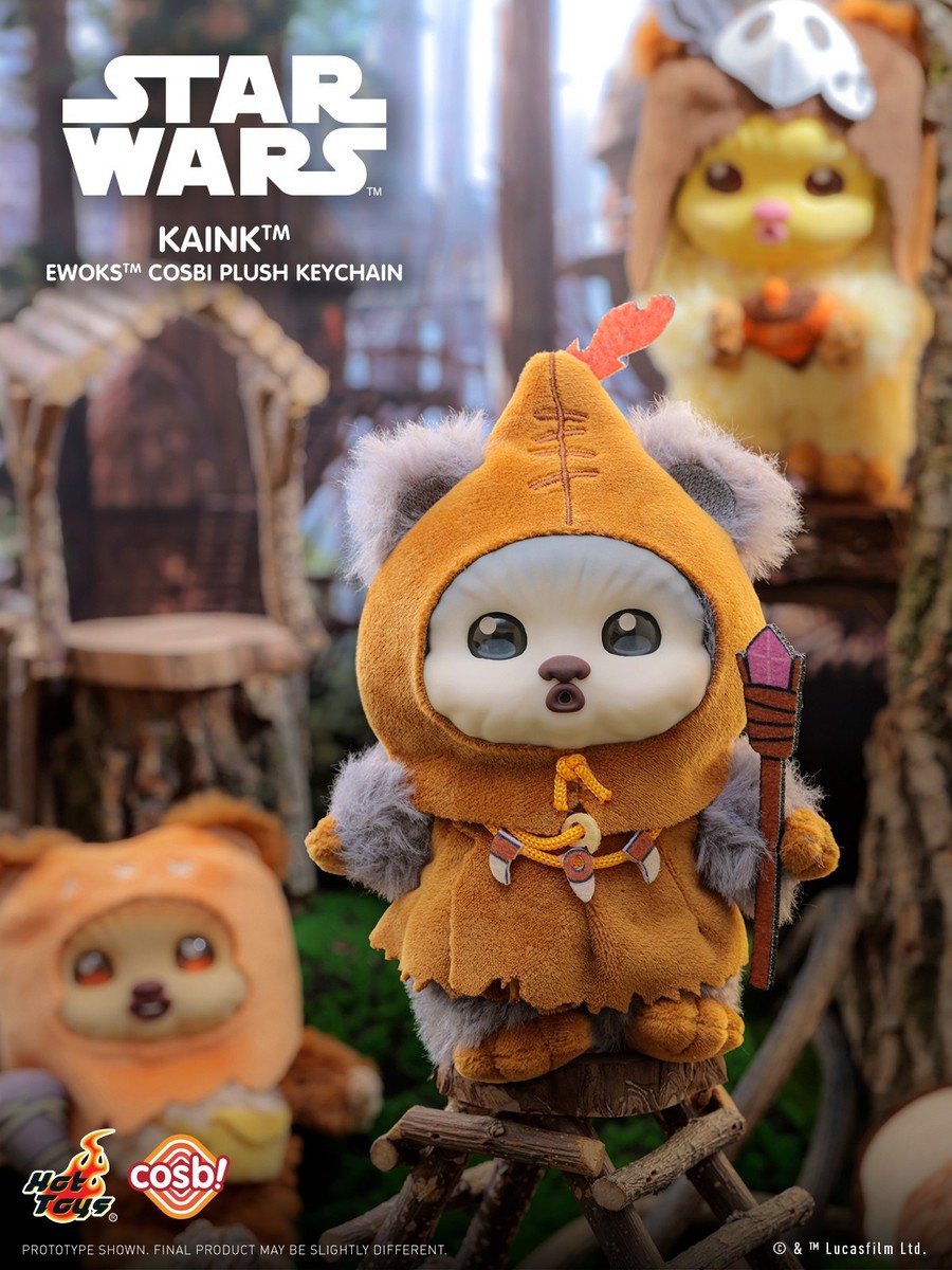 Hot Toys x Disney+ PPLU114N Star Wars Ewoks Cosbi Plush Keychain