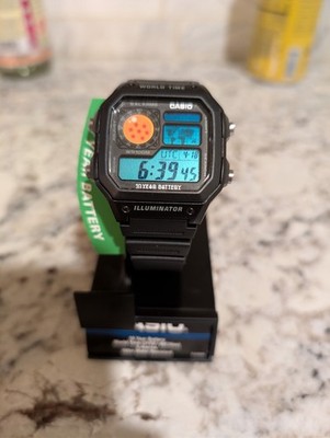 Super Saiyan Blue Mod CASIO AE-1200 World Time Watch Dragon Ball Super Goku