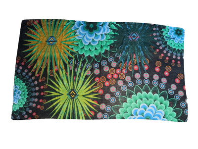 Desigual Scarf Women Multicolor Mandala Geometric Rectangle Shawl Wrap 75''x42''