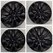 Original 20" Chevy Silverado Tahoe Suburban OEM 02-26 Wheels Black Rims $1585obo