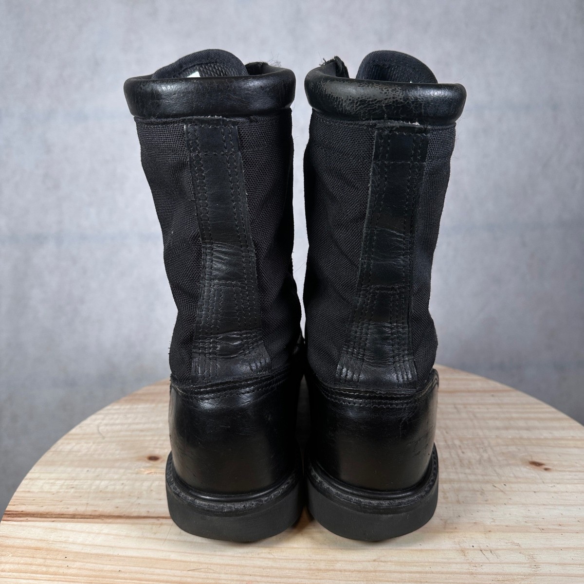 Corcoran Combat Boots Mens 10.5 EE Black Good Leather Canvas  display picture 3