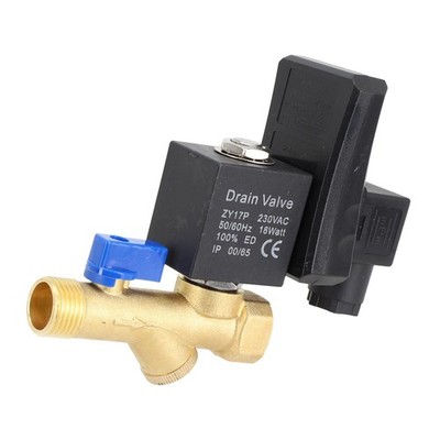 Enhanced Safety AC220V Electronic Timed 2 Way Drain Valve for Gas Tanks